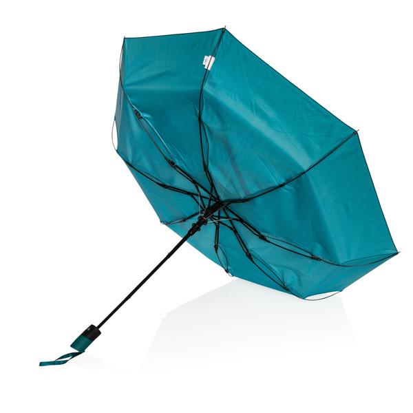 21" mini auto-open deštník Impact ze 190T RPET AWARE™ - Verdigris
