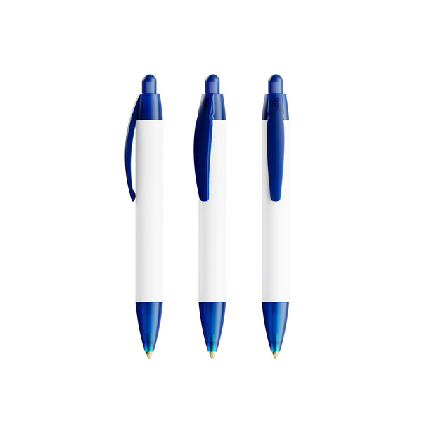 BIC® Wide Body Mini Digital ballpen - Bleu Foncé Frost
