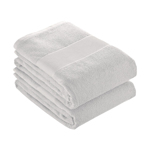 Frottee Aus 100 % Baumwolle ( 350 G M2 ) Mit Bedruckbarem Opaca-Band (90X150 Cm)