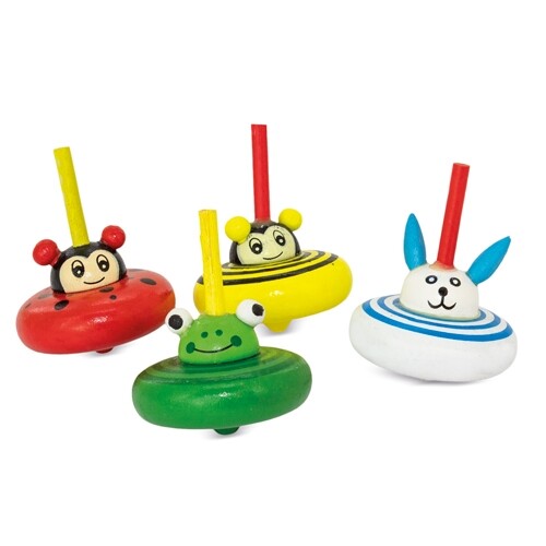 10 SPINNING TOPS SET "NUNNOS"