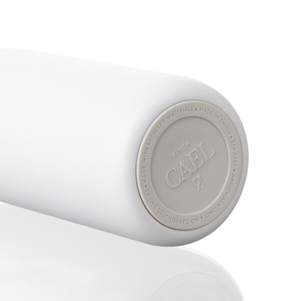 VINGA Cael RCS SS sip bottle 600ML - White