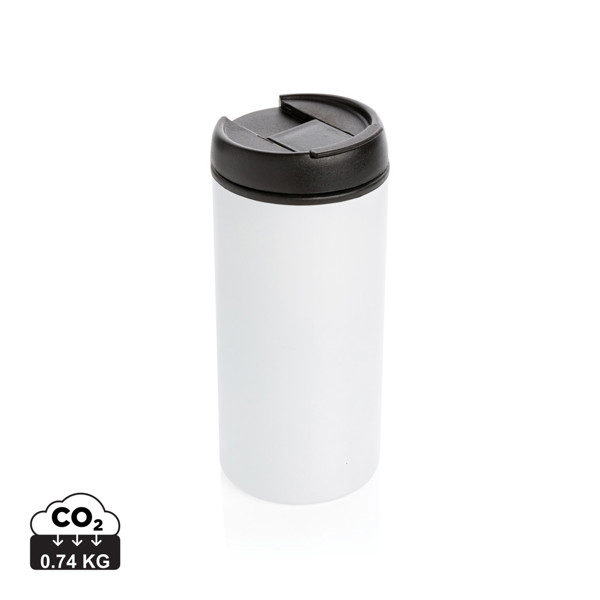 Metro RCS Recycled stainless steel tumbler - White