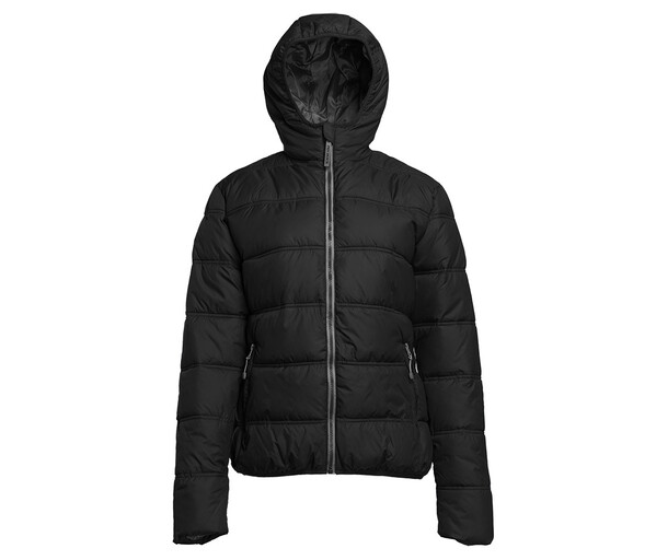 Doudoune femme avec capuche - BLACK / GREY / XXL
