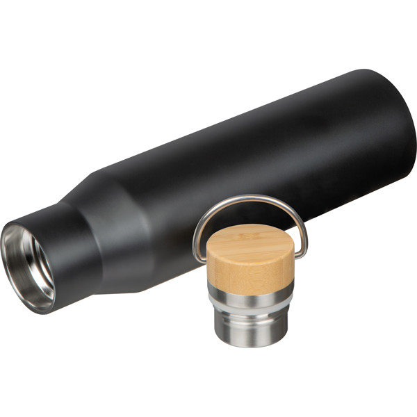 MIRELLA Termoska z recyklovaného nerezu, 550ml - Black