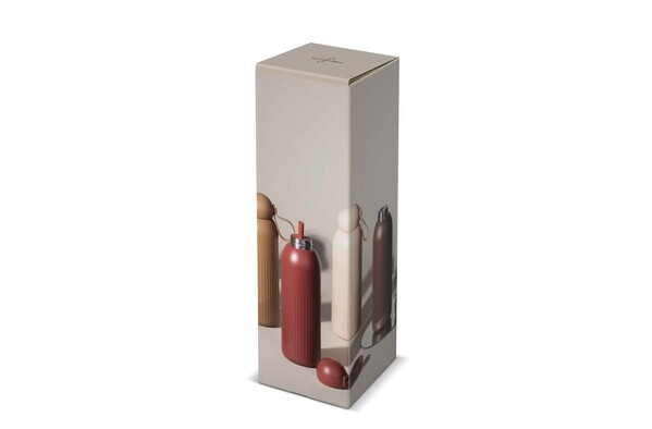 Sagaform Bouteille en acier Tekla (recyclé) 500 ml - Rouge foncé