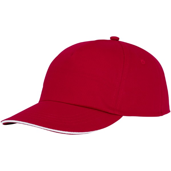 Styx 175 g/m² Kappe mit 5 Segmenten und Sandwichschirm - rot