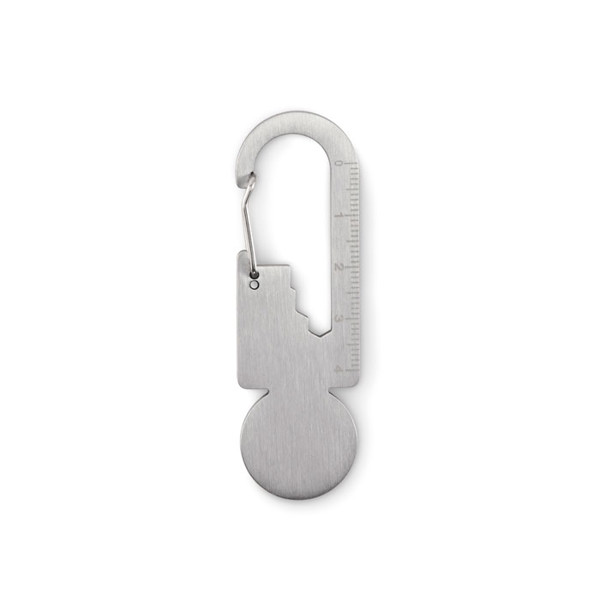 Multifunctional key ring token Multikey - Silver