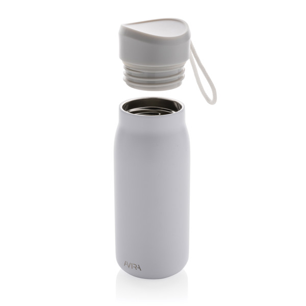 Mini bouteille de voyage 150ml en acier RCS Avira Ain - Blanc