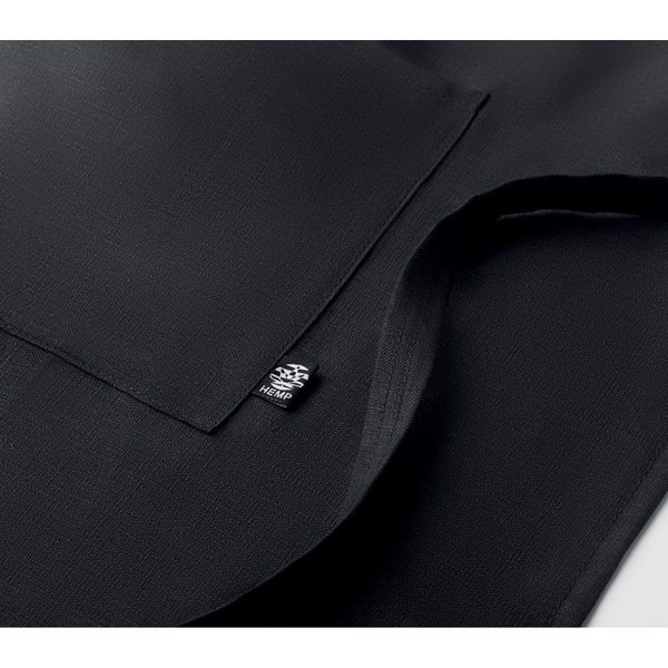 Hemp adjustable apron 200 gr/m² Naima Apron - Black