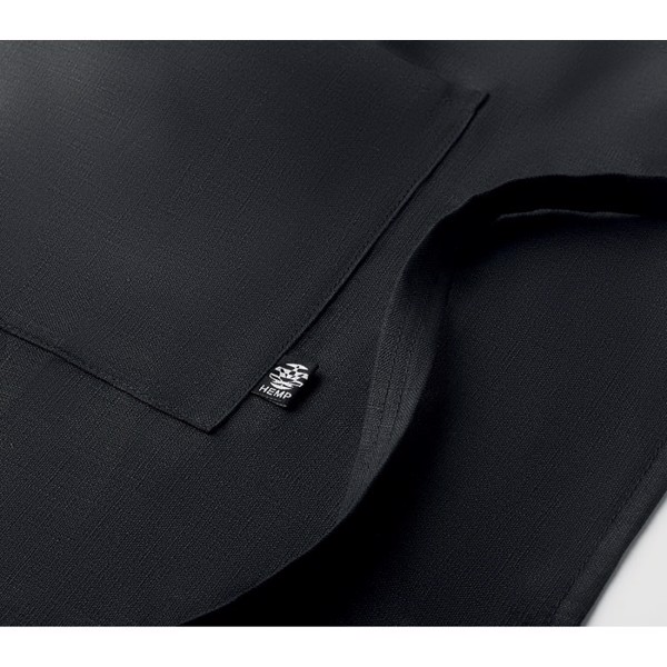 Tablier de cuisine en chanvre Naima Apron - Noir
