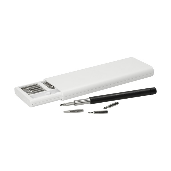 Mini Screwdriver Set ‘Bitkit’ - White