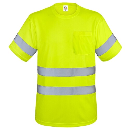 T-SHIRT COM BOLSO E FAIXAS REFLETIVAS "KRZ" -