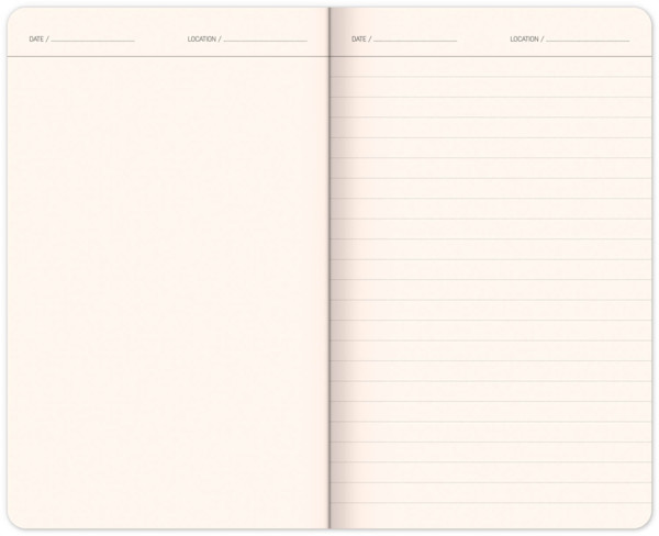 Notique Cestovatelský Notes, Linkovaný, 13 x 21 cm