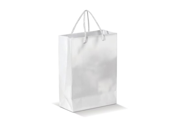 Paper bag large - White