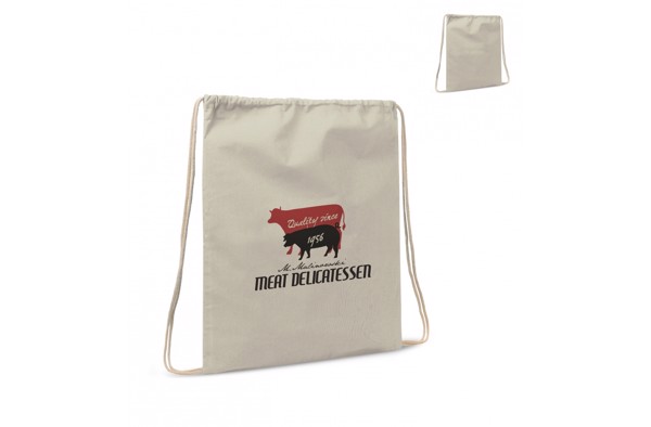 Drawstring bag cotton OEKO-TEX® 140g/m² 35x45cm