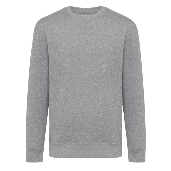 Lehká mikina Iqoniq Etosha z recykl. bavlny - Light Heather Anthracite / XXXL