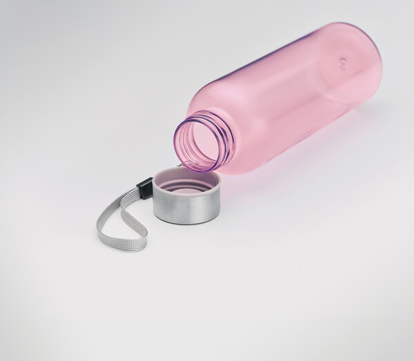 RPET láhev 500ml Utah Rpet - Transparentní Růžová