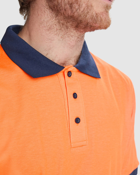 Av Atrio Polo Shirt - Garden Green/Fluor Yellow / XL