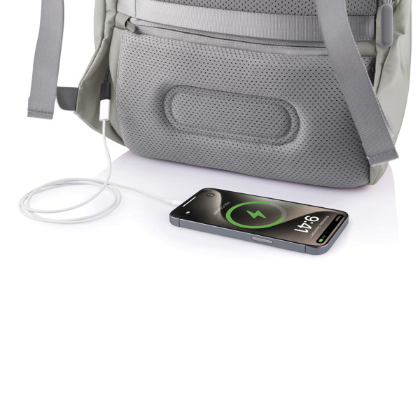 Bobby Soft, Anti-Diebstahl-Rucksack - Sanddust / Grau