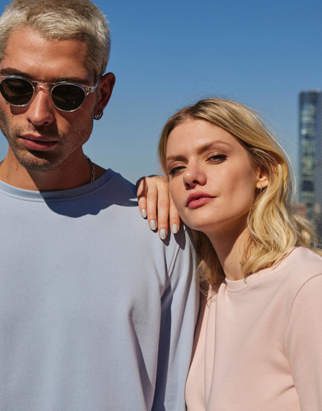 Crew Neck / Women French Terry - White / S