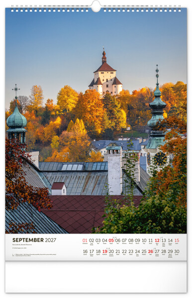 Notique Nástenný Kalendár Naše Slovensko 2027, 33 x 46 cm