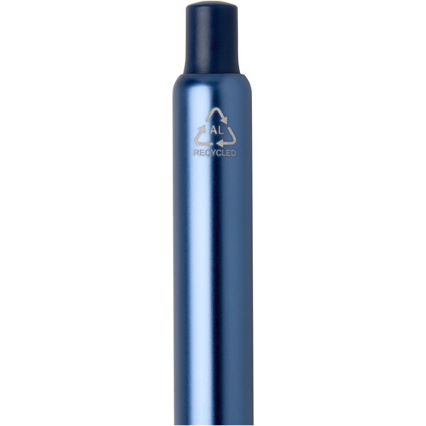 Soffit recycled aluminium click anodized ballpoint pen (blue ink) - Ocean Blue