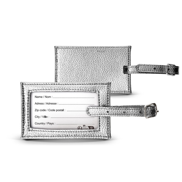 ETIQUETTE DE VALISE - Argent