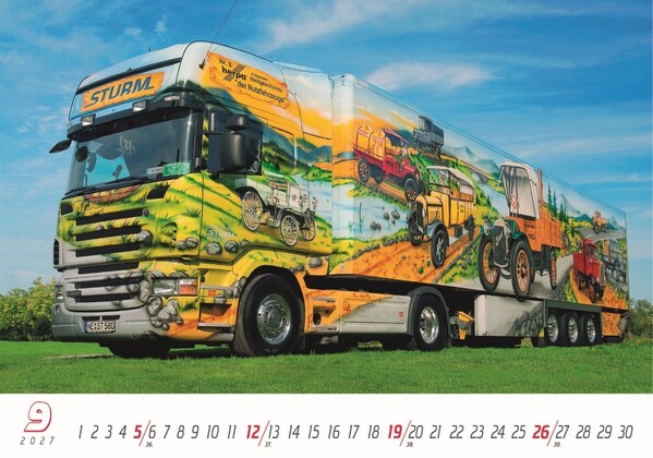 Nástenný Kalendár Trucks 2027