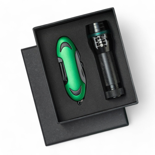 COFFRET COLORADO I, TORCHE ET COUTEAU - Vert