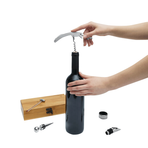 Wine Set Bamboo Pleasure