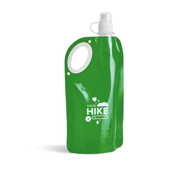 HIKE. Skládací láhev z PET, PA a PE 750 ml - Zelená