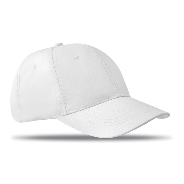 6 panels baseball cap Basie - White