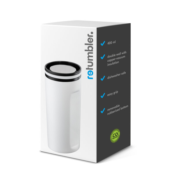 Thermo mug STEELONE - white