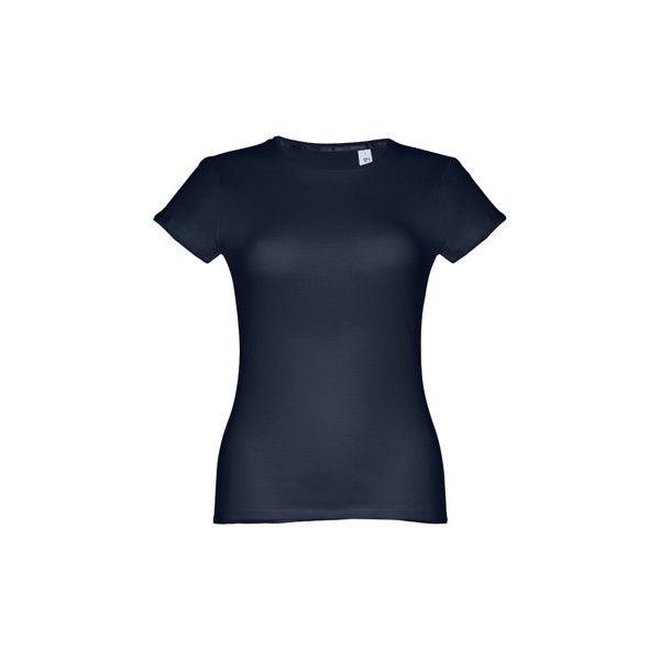 THC SOFIA II. Women's fitted short sleeve cotton T-shirt - Eclipse Blue / M