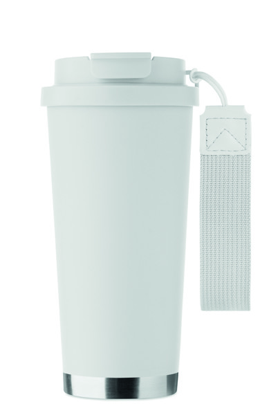 Double wall tumbler 500ml Topaz Large - White