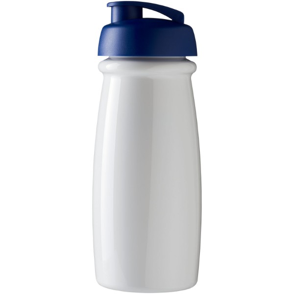 Bidon H2O Pulse® o pojemności 600 ml z wieczkiem zaciskowym - Biały / Błękit Królewski