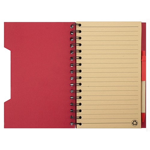 CADERNO A5 COM CANETA ECO "GREEN LIFE" -