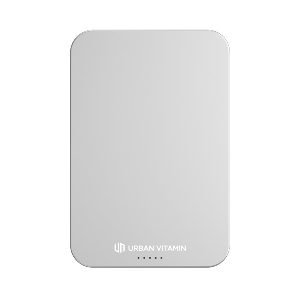 Urban Vitamin Richmond 5000mAh Powerbank aus RCS Plastik/Alu - Silber