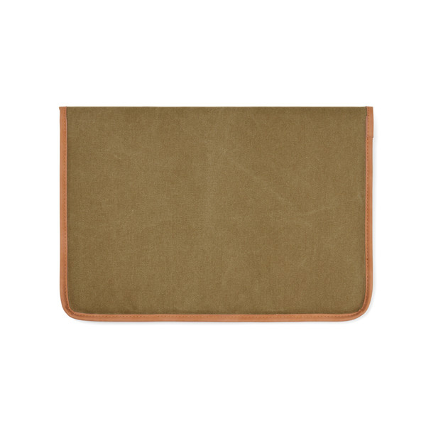 Obal na 16" notebook VINGA Bosler z GRS recykl. canvas - Zelená