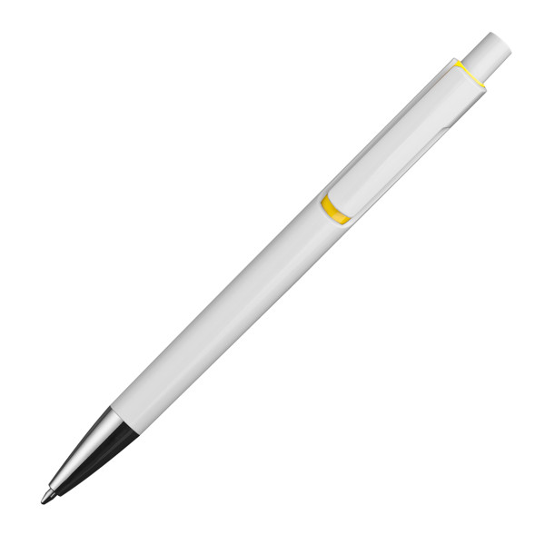DEAN Plastové guľôčkové pero - Yellow