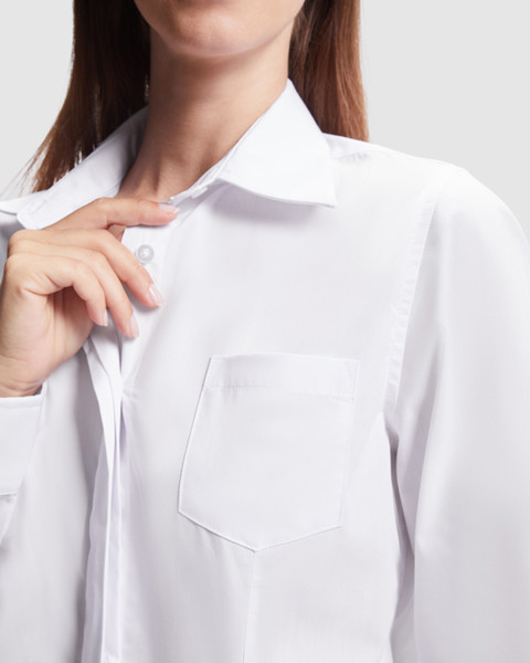 Sofia Woman Long Sleeve Shirt - White / L