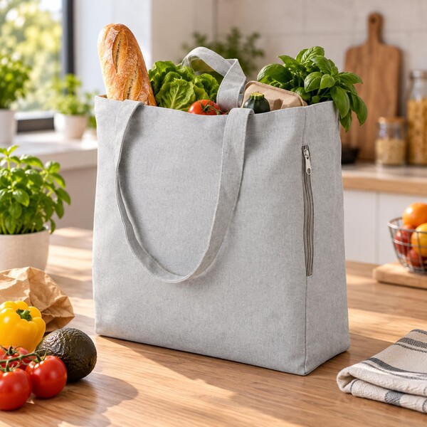 Shopping bag Bennett | 350 g/m² - grey