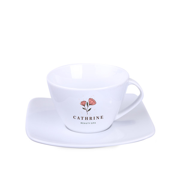 Luna porcelain cup set, 95 mm diameter