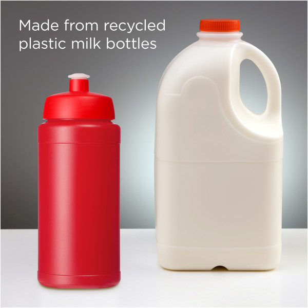 Borraccia sportiva in materiale riciclato da 500 ml Baseline - Rosso / Rosso