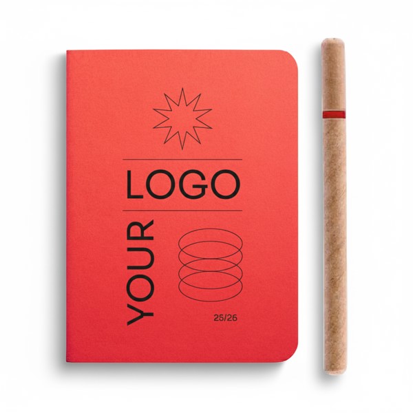 Kit Escreve e Regista - Bloco de Notas + Esferográfica + impressão