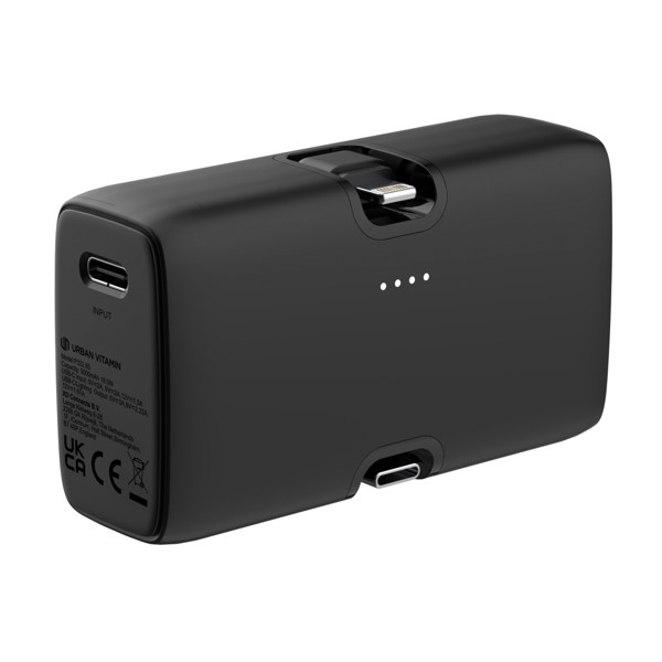 Powerbanka Urban Vitamin Los Angeles 20W PD z RCS plastu - Černá