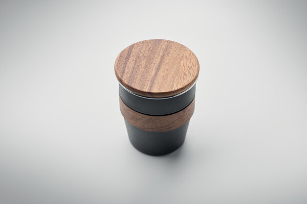 Single wall tumbler 350 ml Walnut - Black