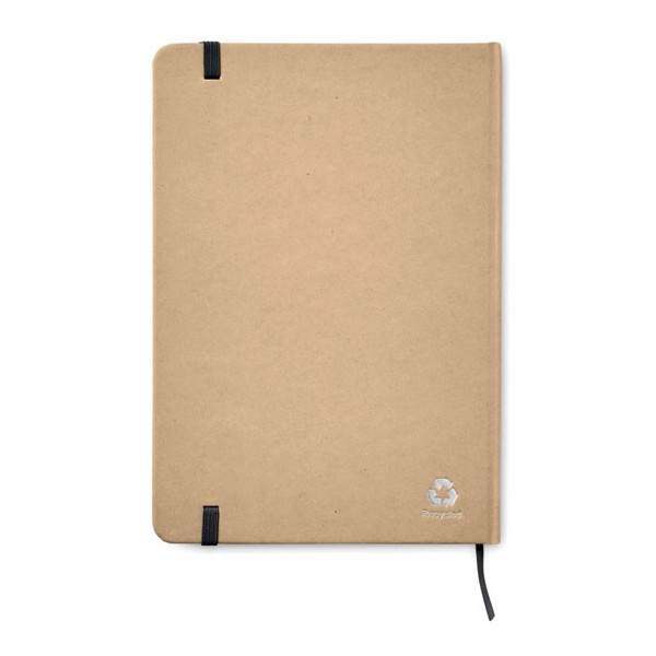 Notebook A5 cartão reciclado Everwrite - Preto