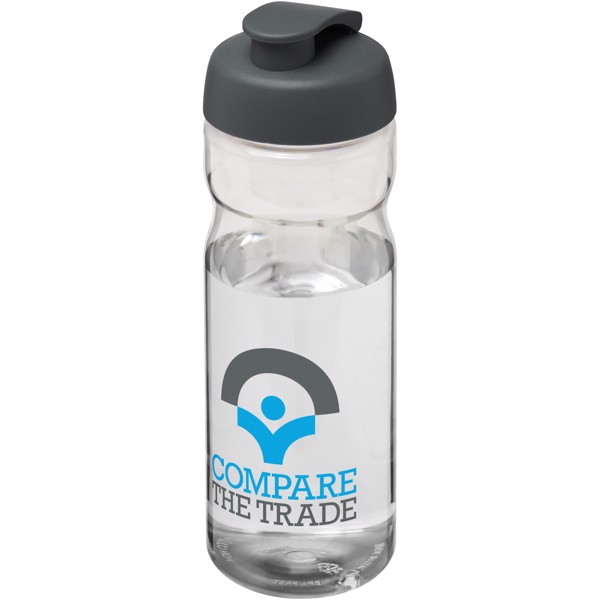 H2O Active® Base 650 ml flip lid sport bottle - Transparent / Grey