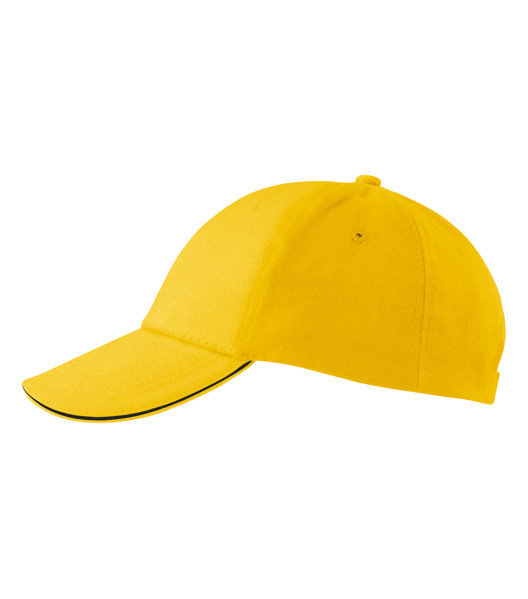 Čepice Unisex Malfini® Sandwich 6P - Žlutá / nastavitelná